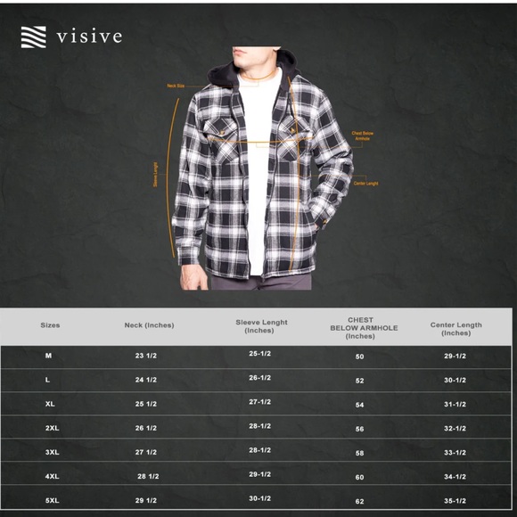 Visive The Jacob Quilted Mens Button Down Flannel Jacket - Picture 9 of 17